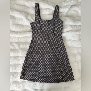 Urban outfitters Black and White Patterned Sleeveless Dress